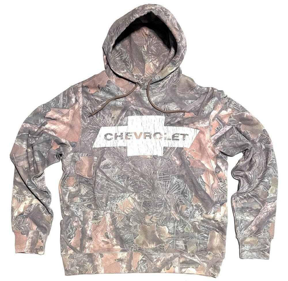 Chevrolet Camo Hoodie Mens Sz L Official Licensed Camouflage Sweatshirt NWT